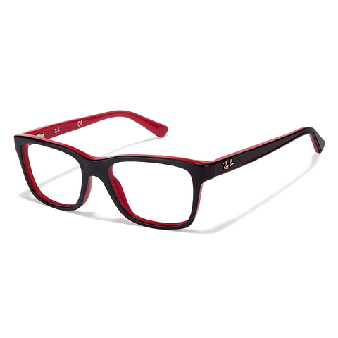 Ray-Ban Red Full Rim Rectangle left side Ray-Ban Red Full Rim Rectangle left side
