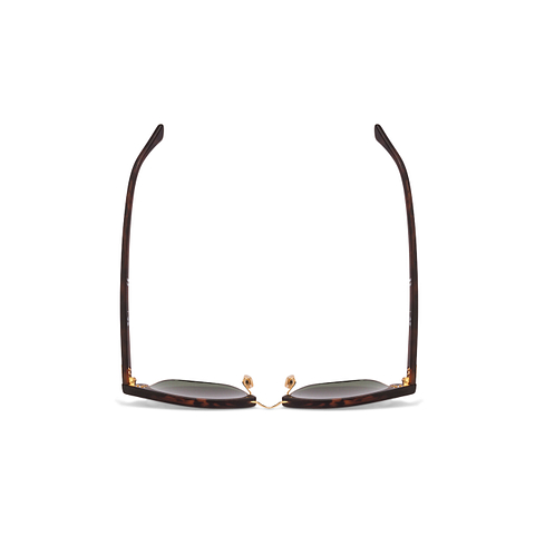 BRANDED Gold Full Rim Clubmaster left side