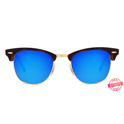 Ray-Ban Gold Full Rim Clubmaster left side