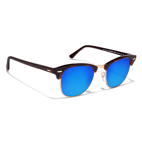 Ray-Ban Gold Full Rim Clubmaster left side