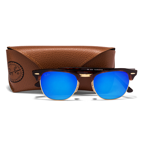 Ray-Ban Gold Full Rim Clubmaster right side