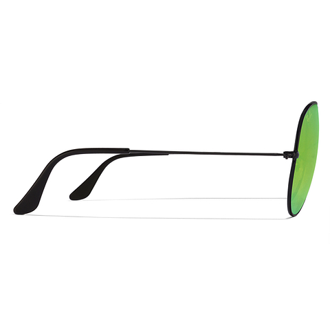 BRANDED Black Full Rim Aviator right side