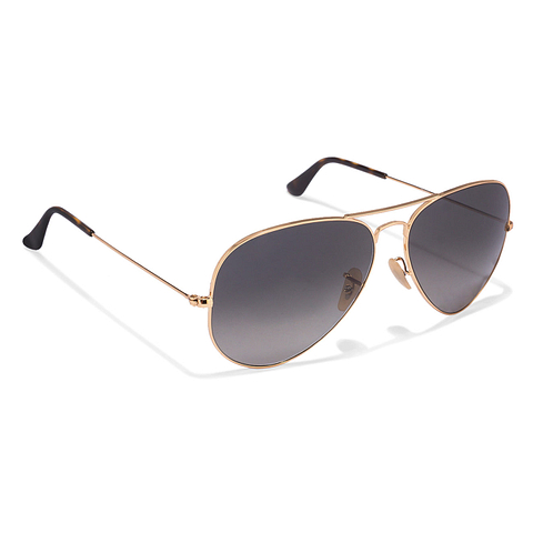Ray-Ban Gold Full Rim Aviator left side