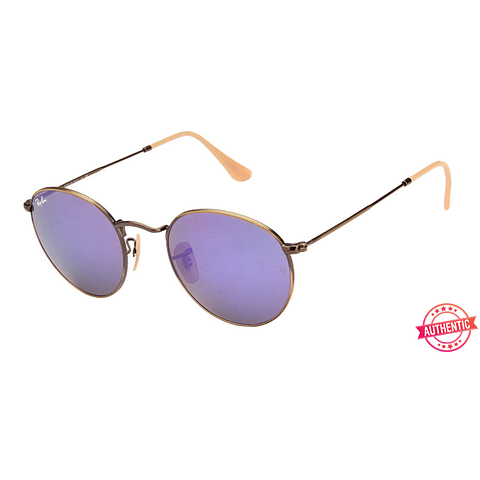 BRANDED Golden Brown Full Rim Round left side