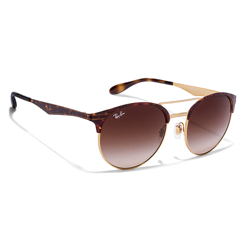 BRANDED Gold Full Rim Round left side