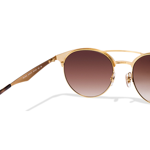 BRANDED Gold Full Rim Round left side