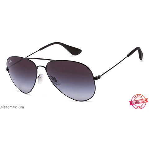 BRANDED Black Full Rim Aviator right side