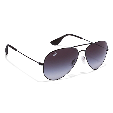 BRANDED Black Full Rim Aviator left side