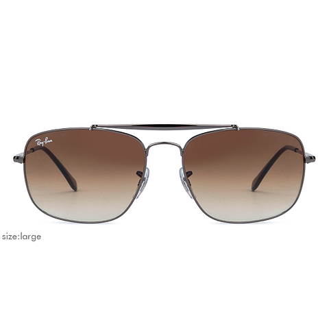 BRANDED Mid Gunmetal Full Rim Square right side