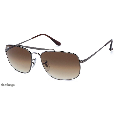 BRANDED Mid Gunmetal Full Rim Square left side