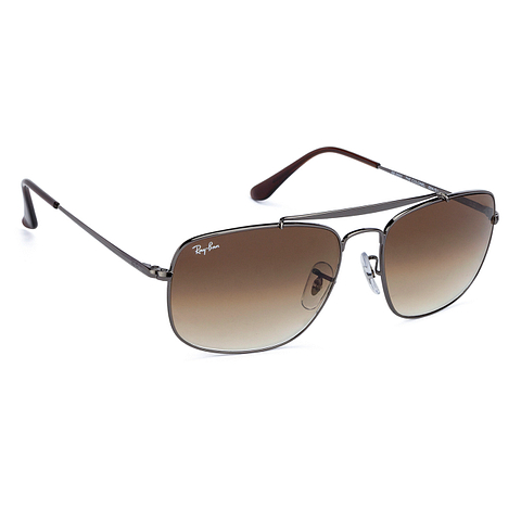 BRANDED Mid Gunmetal Full Rim Square left side
