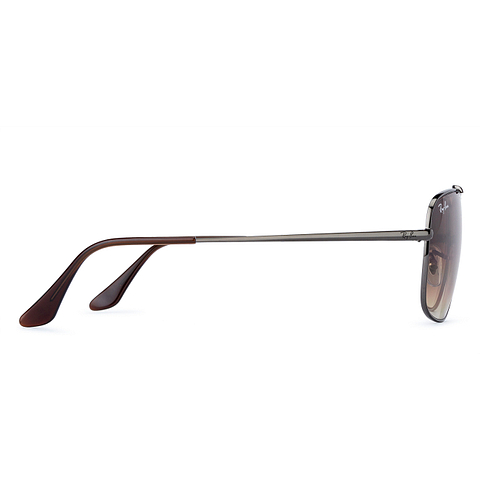 BRANDED Mid Gunmetal Full Rim Square right side