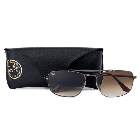 BRANDED Mid Gunmetal Full Rim Square left side