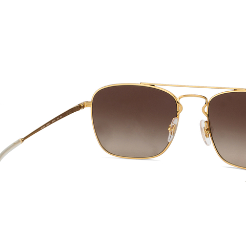 Ray-Ban Golden Brown Full Rim Square left side Ray-Ban Golden Brown Full Rim Square left side