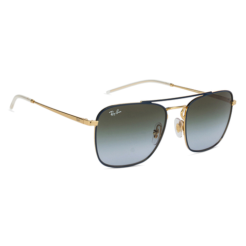 Ray-Ban Gold Full Rim Square left side