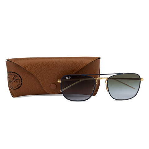 Ray-Ban Gold Full Rim Square left side