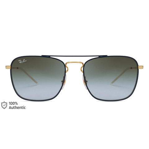 Ray-Ban Gold Full Rim Square left side