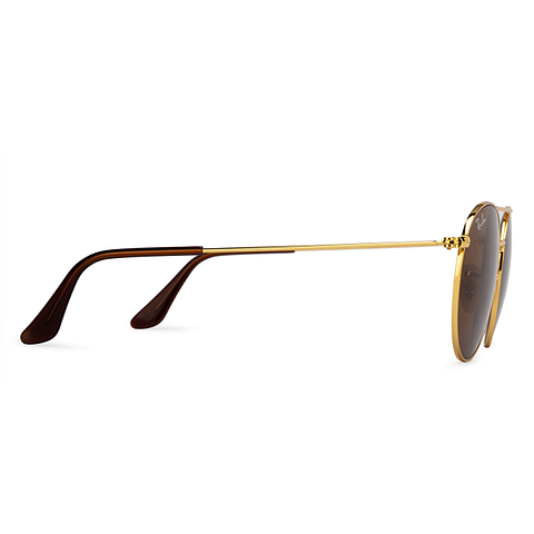 Ray-Ban Gold Full Rim Round right side