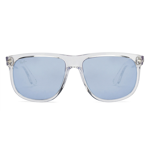 BRANDED Crystal Transparent Full Rim Square left side