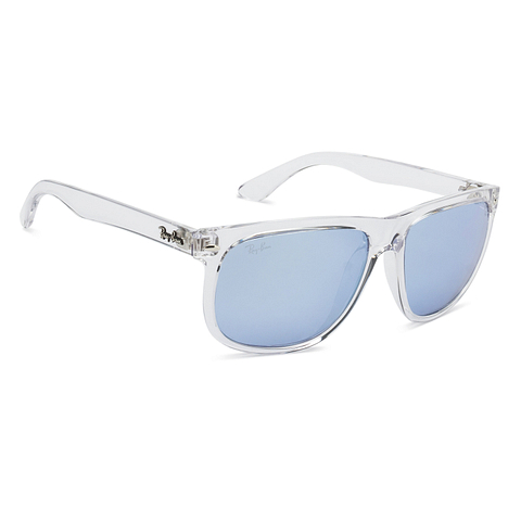 BRANDED Crystal Transparent Full Rim Square left side