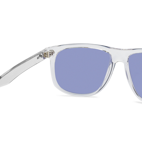 BRANDED Crystal Transparent Full Rim Square left side