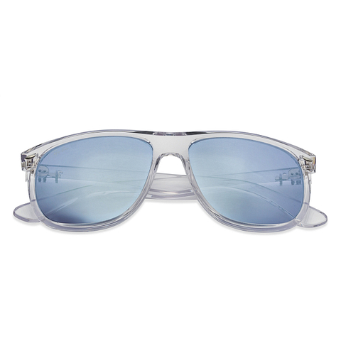 BRANDED Crystal Transparent Full Rim Square right side