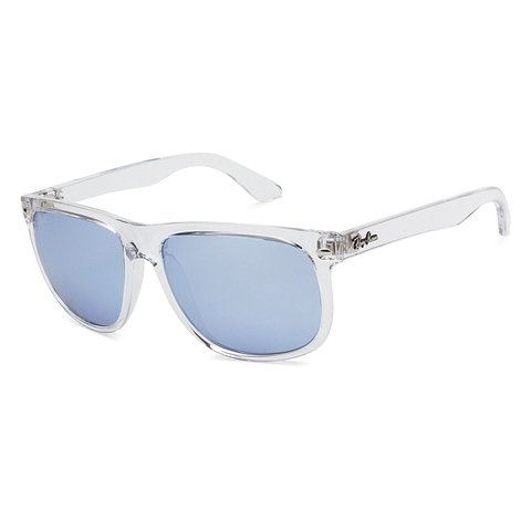 BRANDED Crystal Transparent Full Rim Square left side