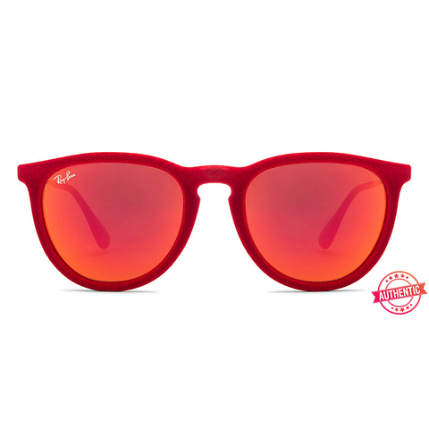 BRANDED Red Full Rim Square left side