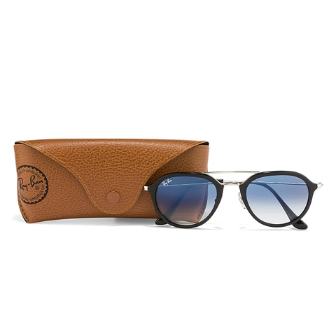 Ray-Ban Dark Gunmetal Full Rim Aviator left side