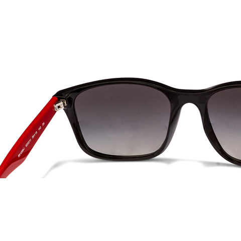 BRANDED Black Full Rim Square left side