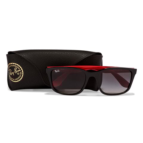 BRANDED Black Full Rim Square left side