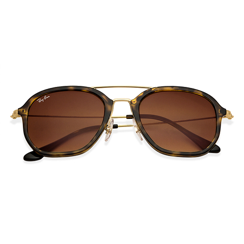 BRANDED Gold Full Rim Square right side