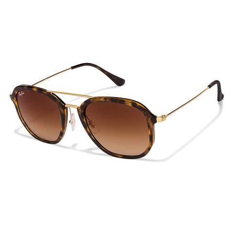 BRANDED Gold Full Rim Square left side