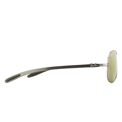 BRANDED Silver Full Rim Aviator right side