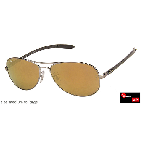 BRANDED Silver Full Rim Aviator right side