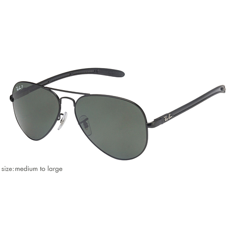 BRANDED Black Full Rim Aviator right side