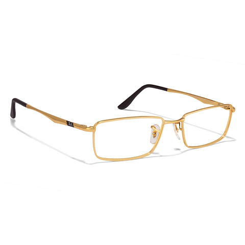 Gold Black02500 Unisex Eyeglasses