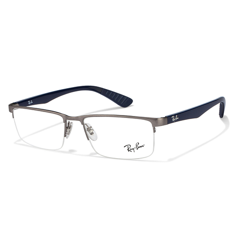 Shop online for Ray-Ban RX6350 2870 (Size-53) Gunmetal Blue Eyeglasses