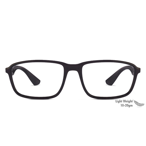 BRANDED Black Full Rim Rectangle right side