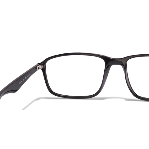 BRANDED Black Full Rim Rectangle left side