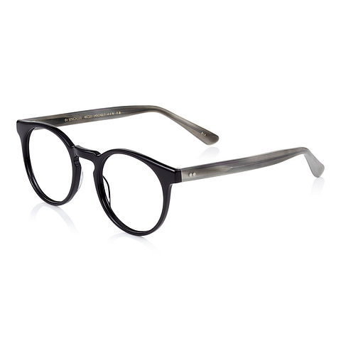 Senichisaku Black Full Rim Boston right side