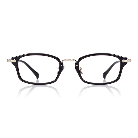 Senichisaku Black Full Rim Rectangle left side