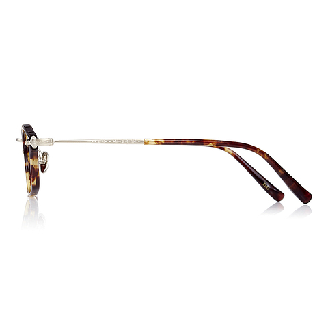 Senichisaku Light Brown Full Rim Rectangle left side