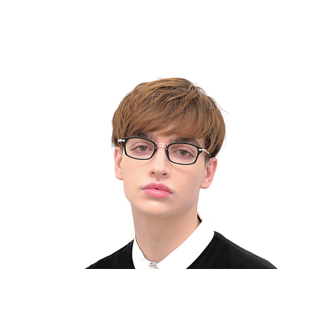 Senichisaku Light Brown Full Rim Rectangle left side
