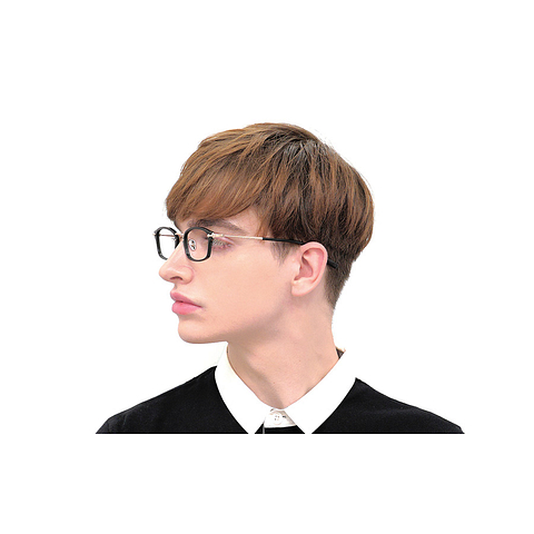 Senichisaku Light Brown Full Rim Rectangle right side