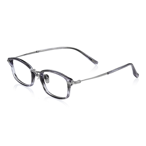 Senichisaku Light Gray Full Rim Rectangle right side