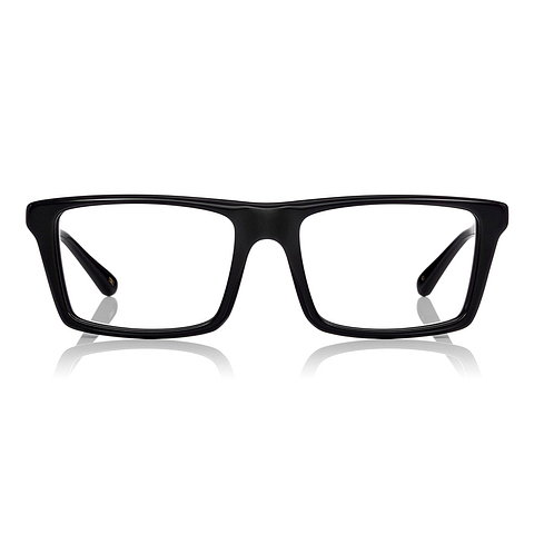 Senichisaku Black Full Rim Rectangle left side