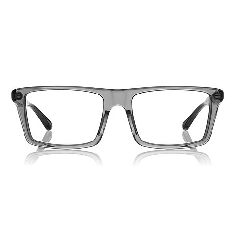 Senichisaku Light Gray Full Rim Rectangle left side