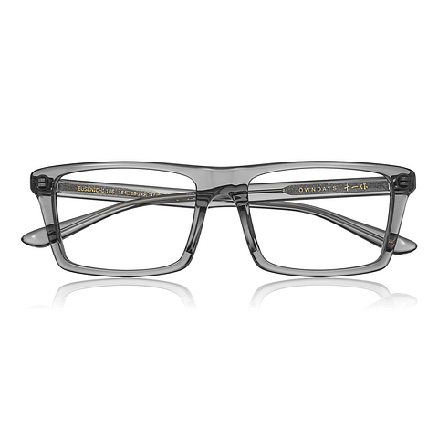 Senichisaku Light Gray Full Rim Rectangle right side