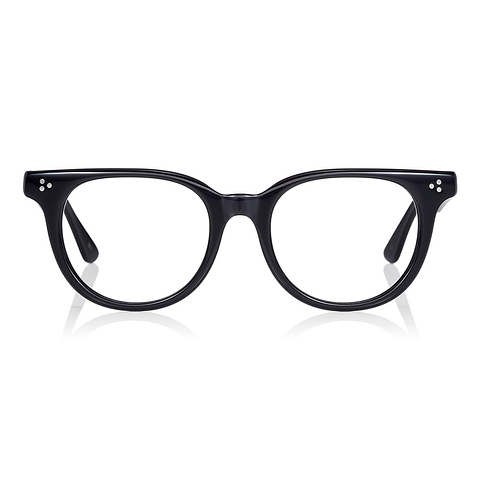 Senichisaku Black Full Rim Boston left side